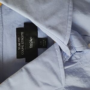 Massimo Light Blue Men's Dress Shirt